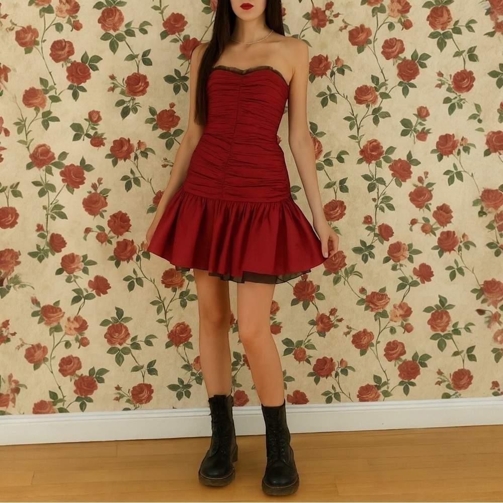 BETSEY JOHNSON Y2K Deadstock‎ Silk Taffeta Party Dress